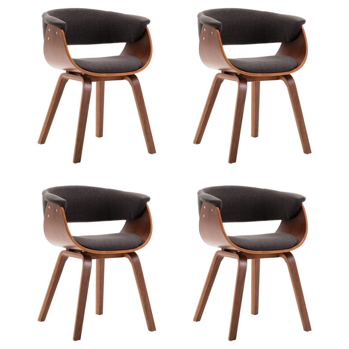 Chaises bois courbé et tissu