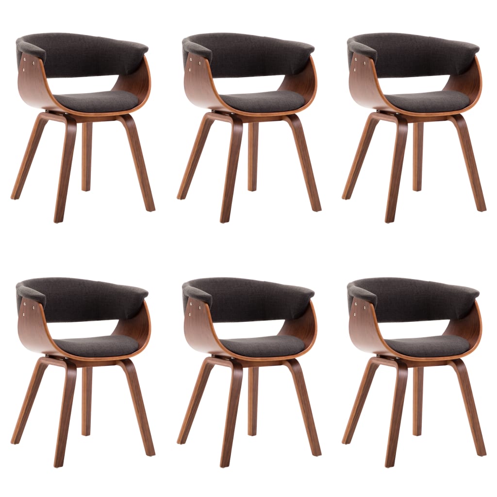 Chaises bois courbé et tissu