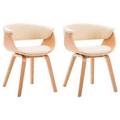 Chaises bois courbé et simili cuir