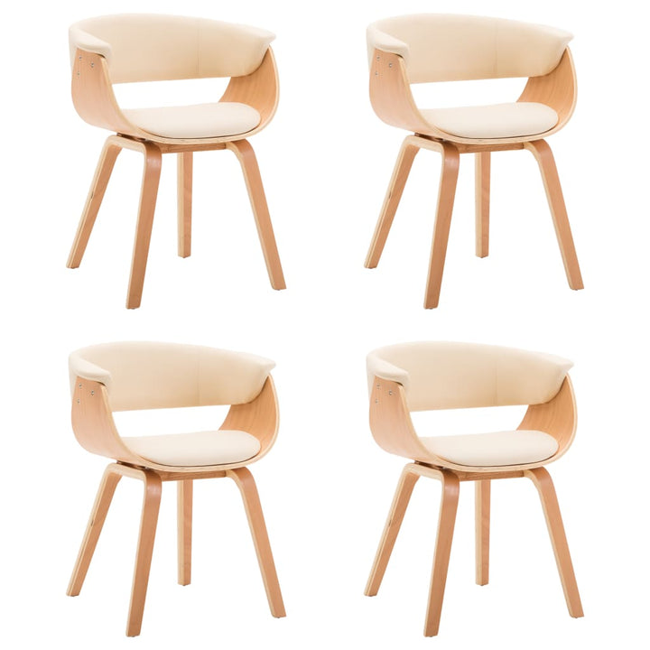 Chaises bois courbé et simili cuir