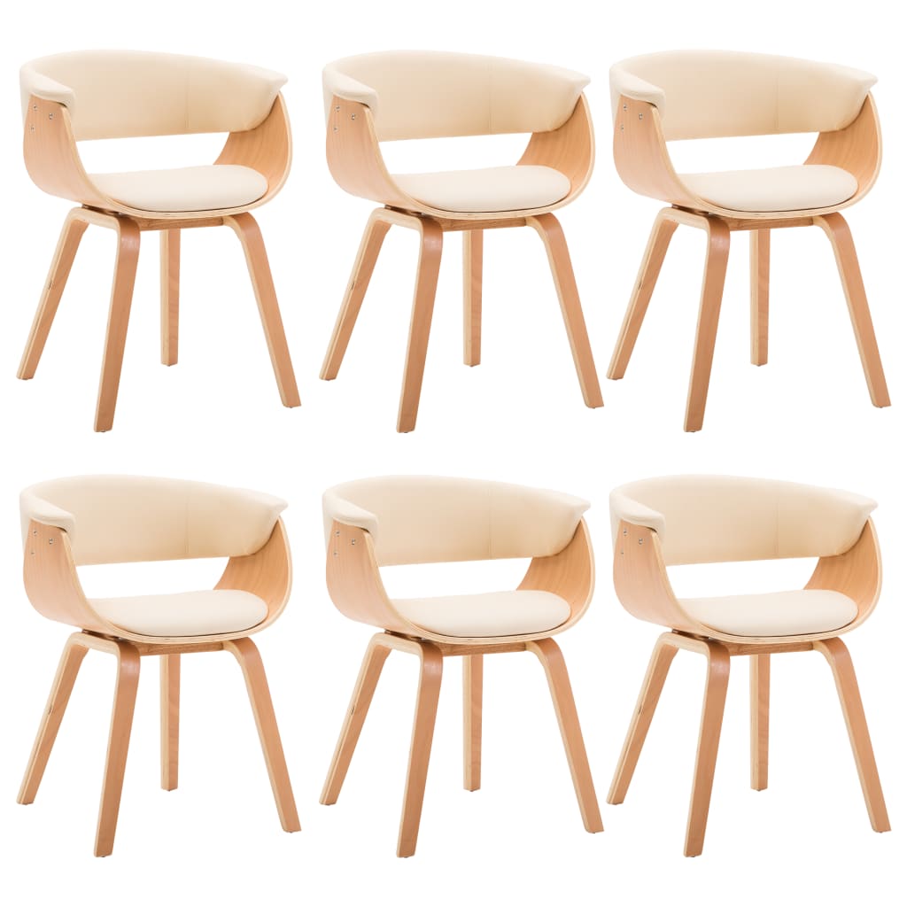 Chaises bois courbé et simili cuir