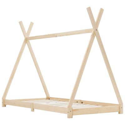 Lit tipi pin massif