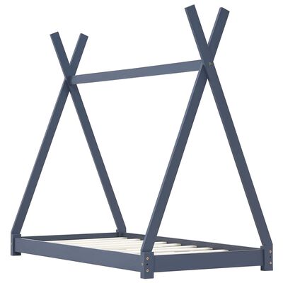 Lit tipi pin massif