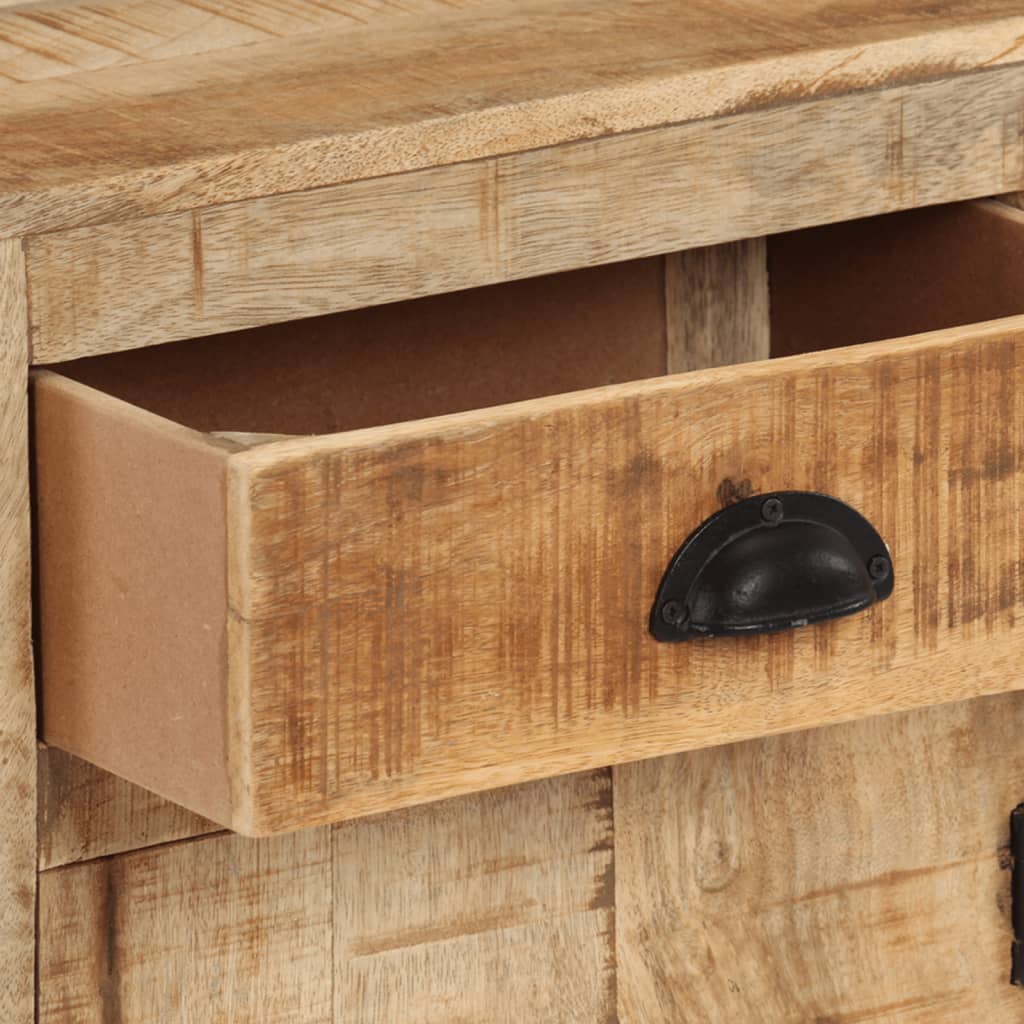 Table de chevet en bois de manguier massif