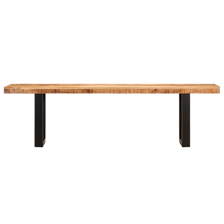 Banc en bois de manguier brut massif