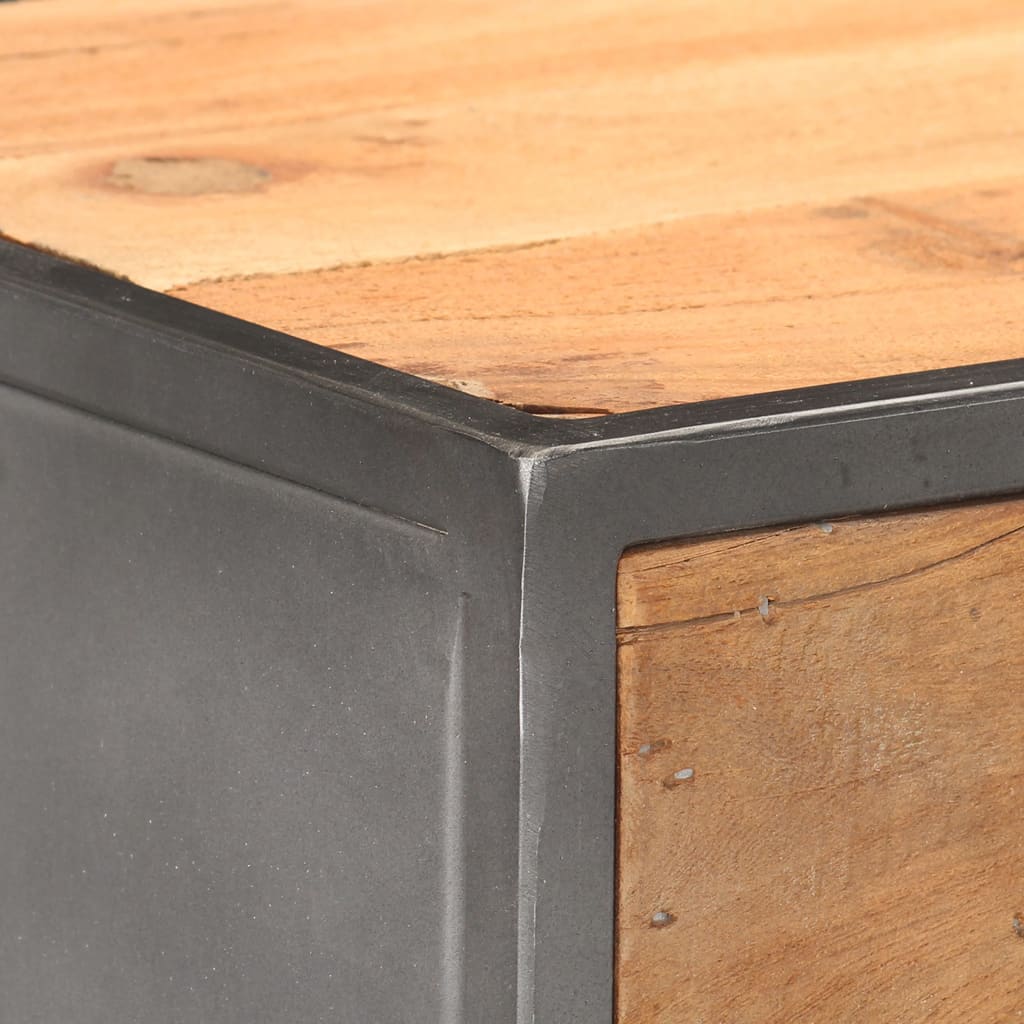 Commode en bois de récupération massif