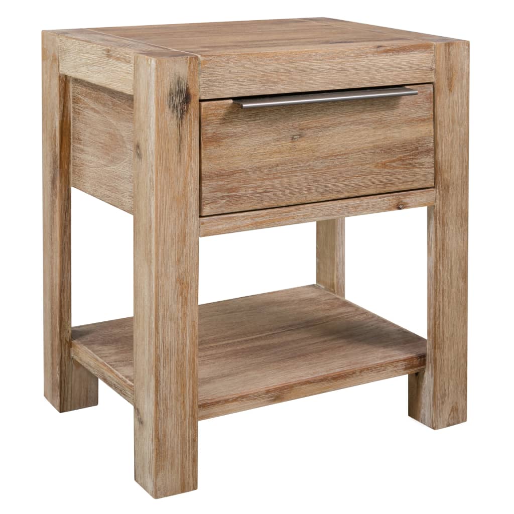 Tables de chevet 2 pcs en bois d&