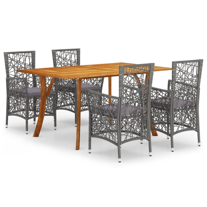 Ensemble de salle à manger de jardin 5 pcs