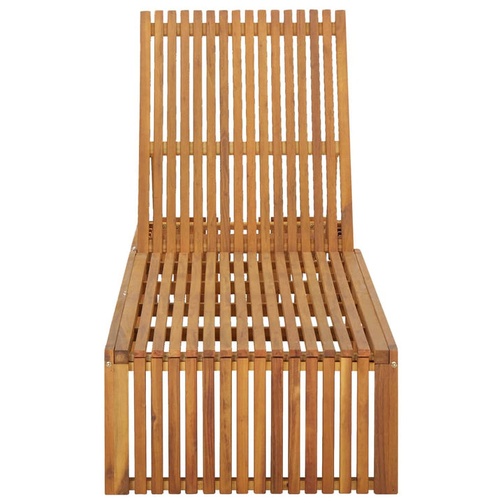 Chaise longue en bois d&