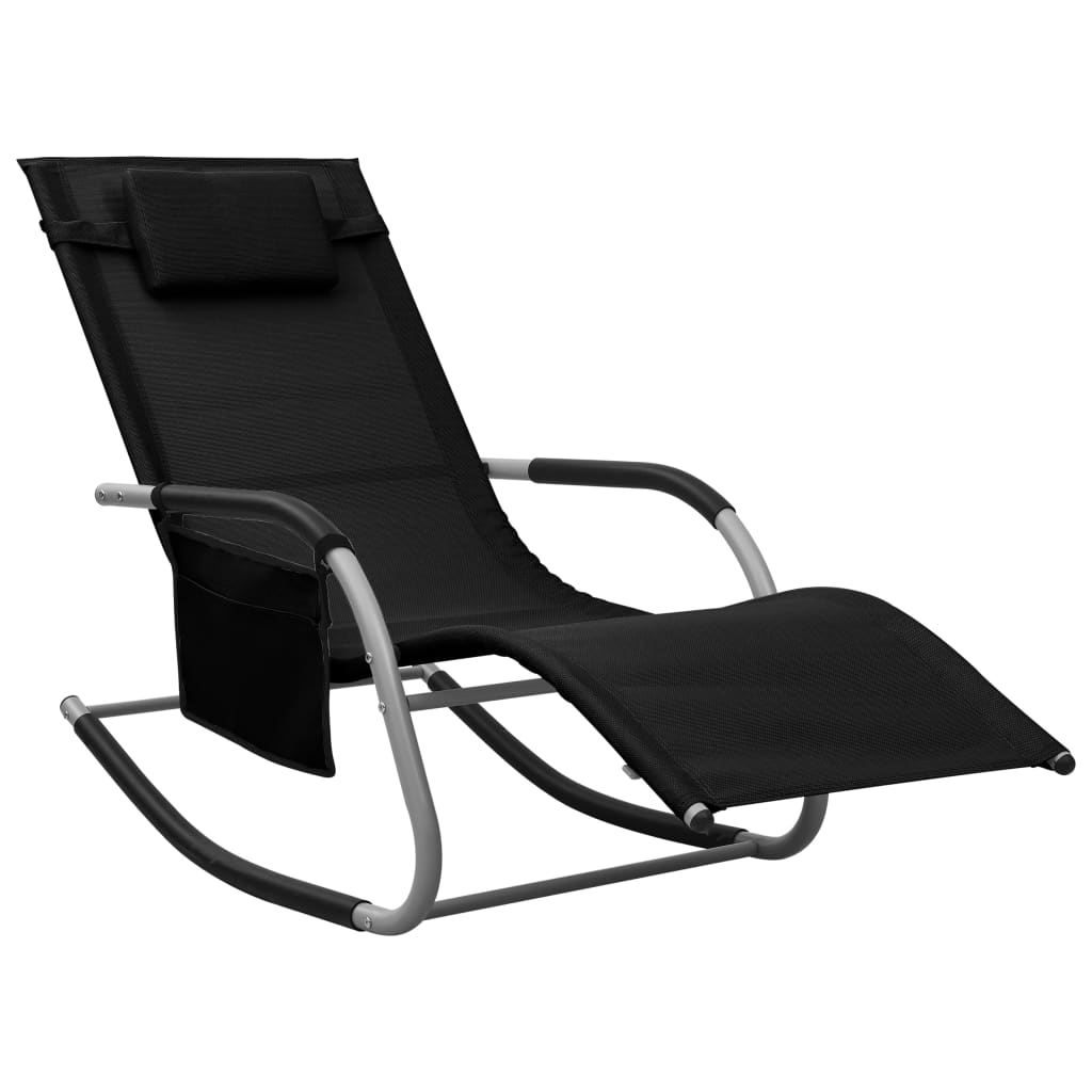 Chaises longues 2 pcs en textilène