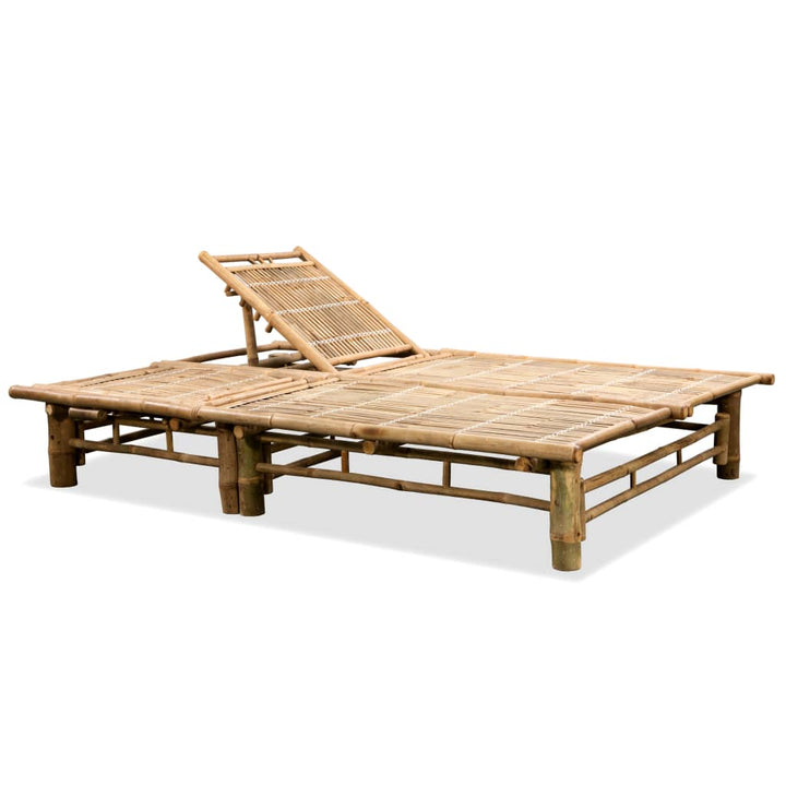 Chaise longue pour 2 personnes en bambou