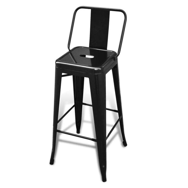 Tabourets de bar 2 pcs en acier