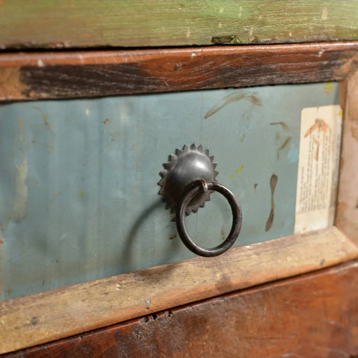 Commode en bois massif de récupération