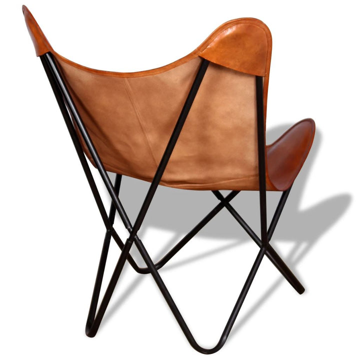 Fauteuil papillon en cuir