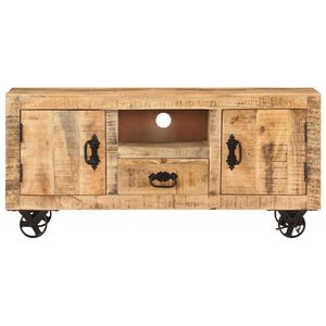 Meuble TV en bois de manguier brut