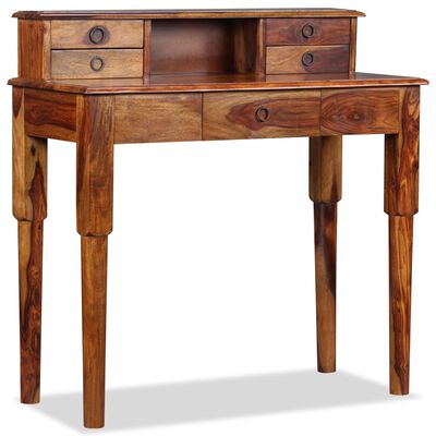 Bureau avec 5 tiroirs en bois de Sesham massif