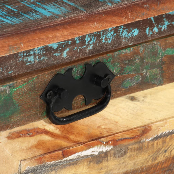 Banc de rangement à chaussures en bois de récupération