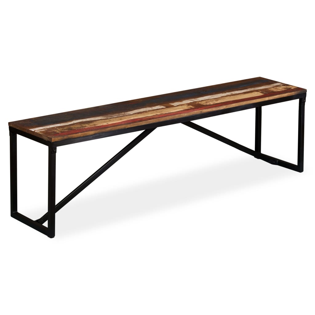 Banc en bois de récupération