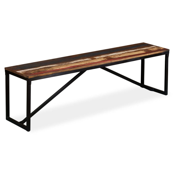 Banc en bois de récupération