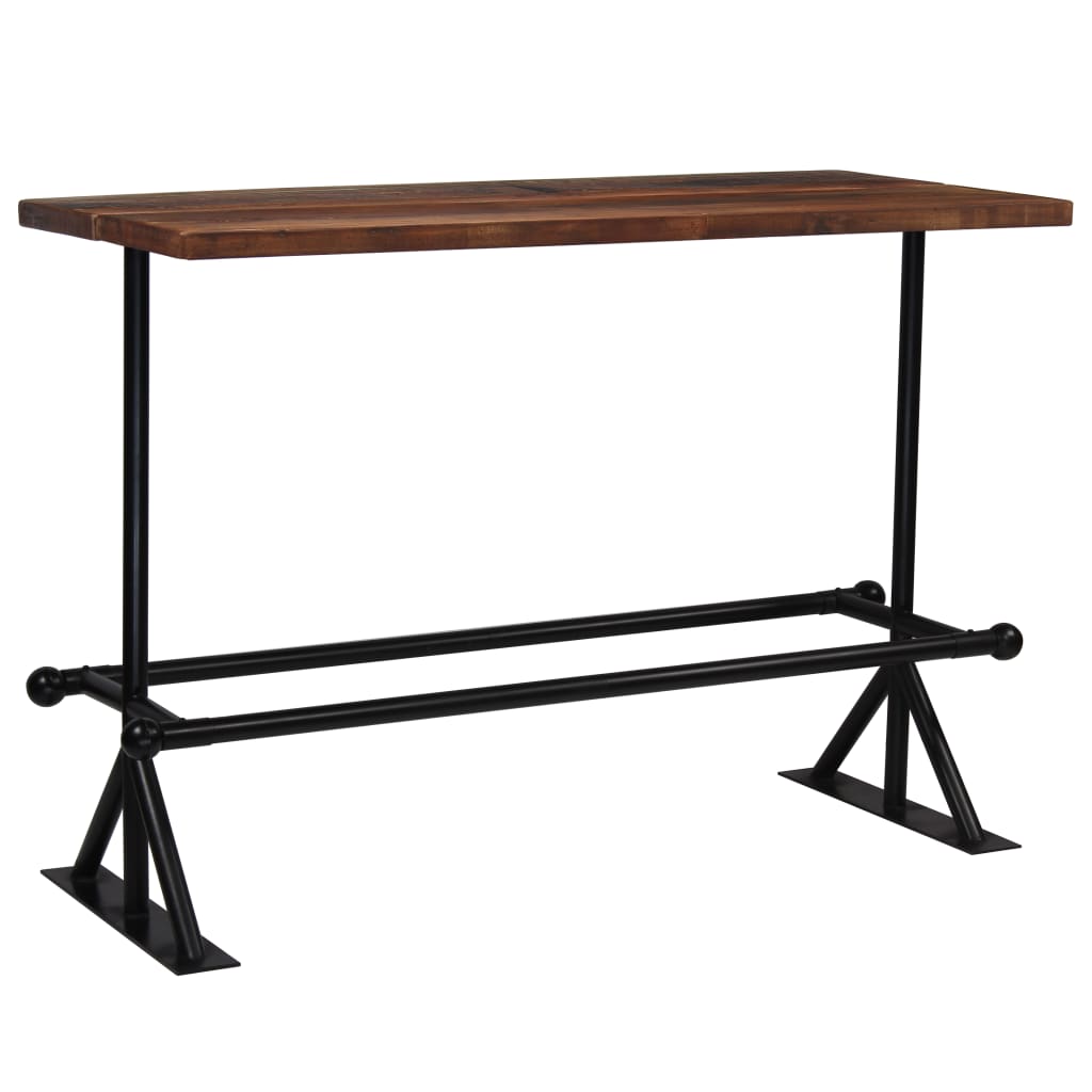 Mobilier de bar 7pcs en bois de récupération
