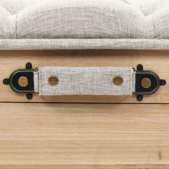 Banc de rangement en bois et MDF
