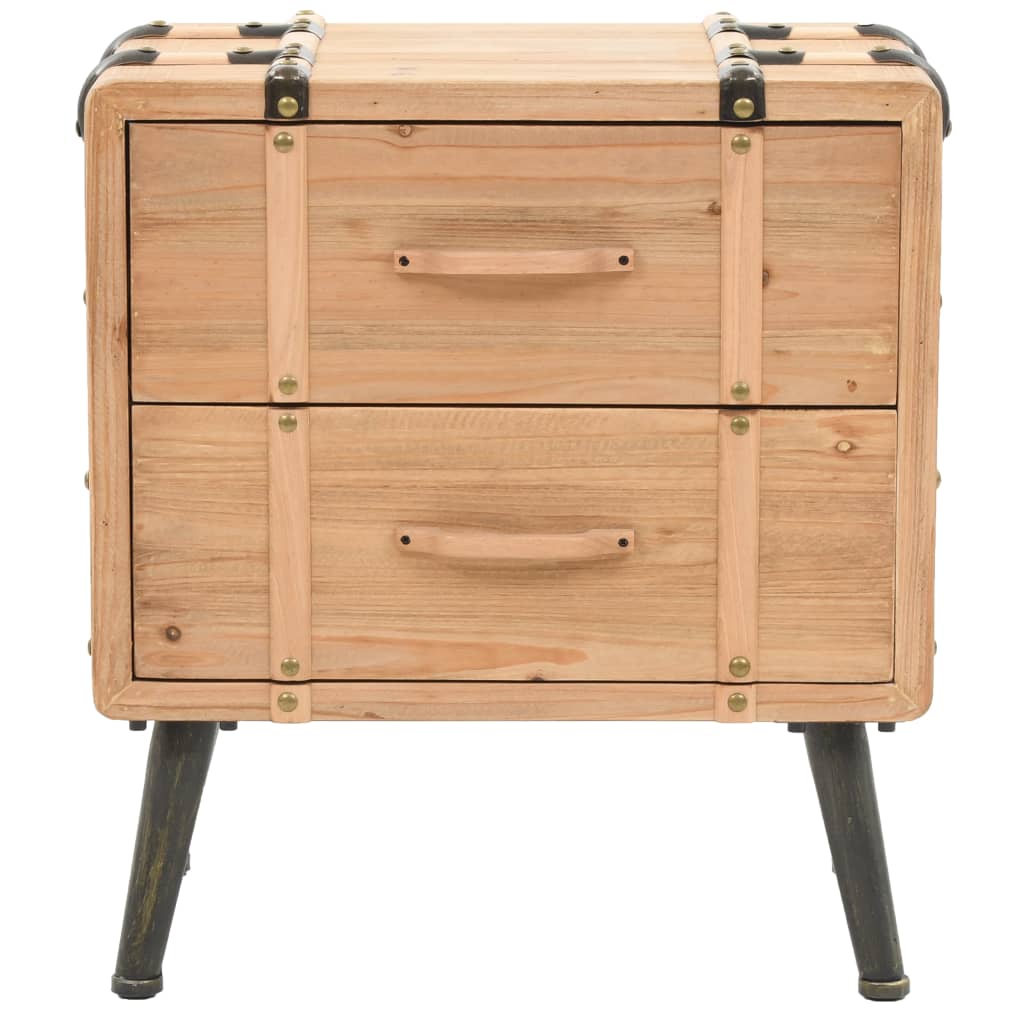 Table de chevet en bois de sapin massif