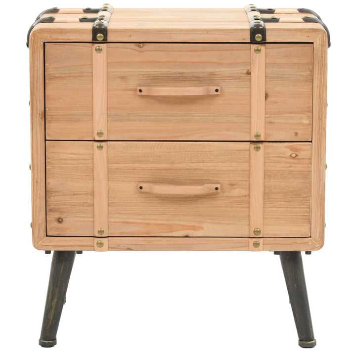 Table de chevet en bois de sapin massif