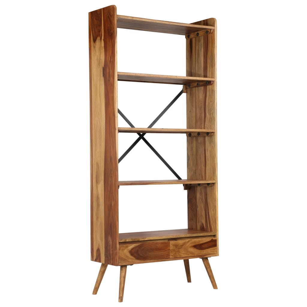 Bibliothèque en bois massif de sesham