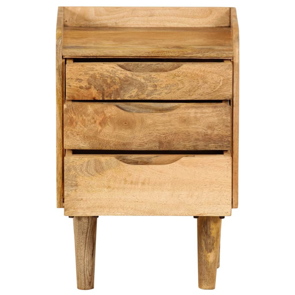 Table de chevet en bois de manguier massif