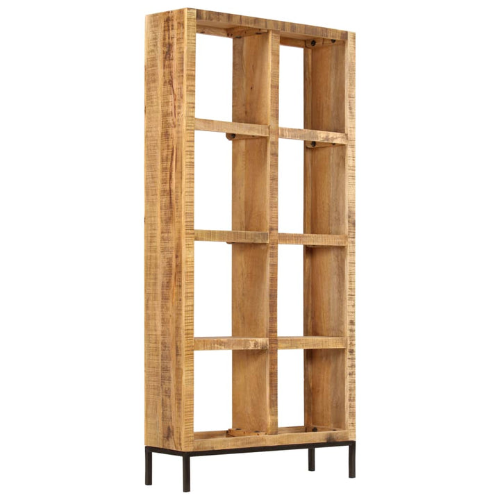 Bibliothèque en bois de manguier brut
