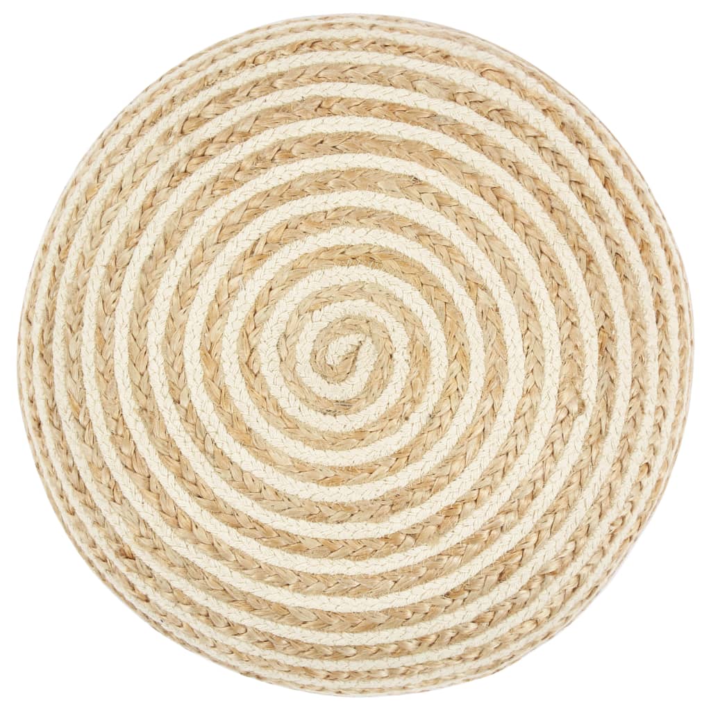 Pouf fait main en jute