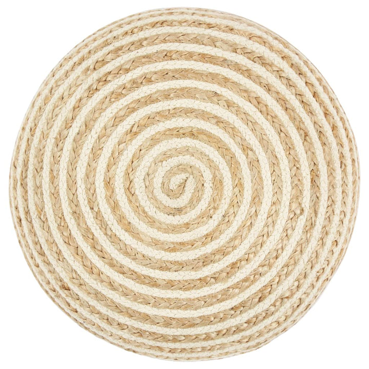 Pouf fait main en jute