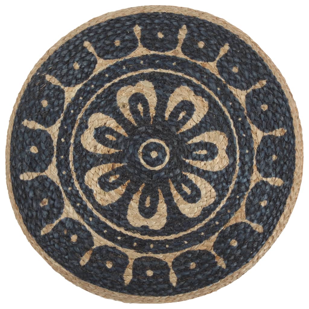 Pouf fait main en jute