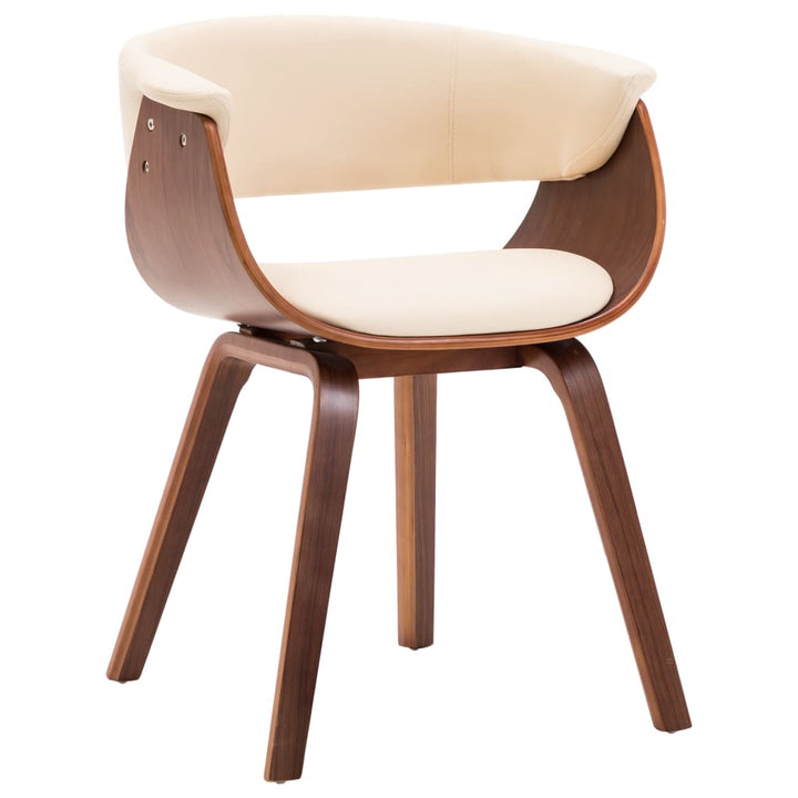 Chaise bois courbé et simili cuir