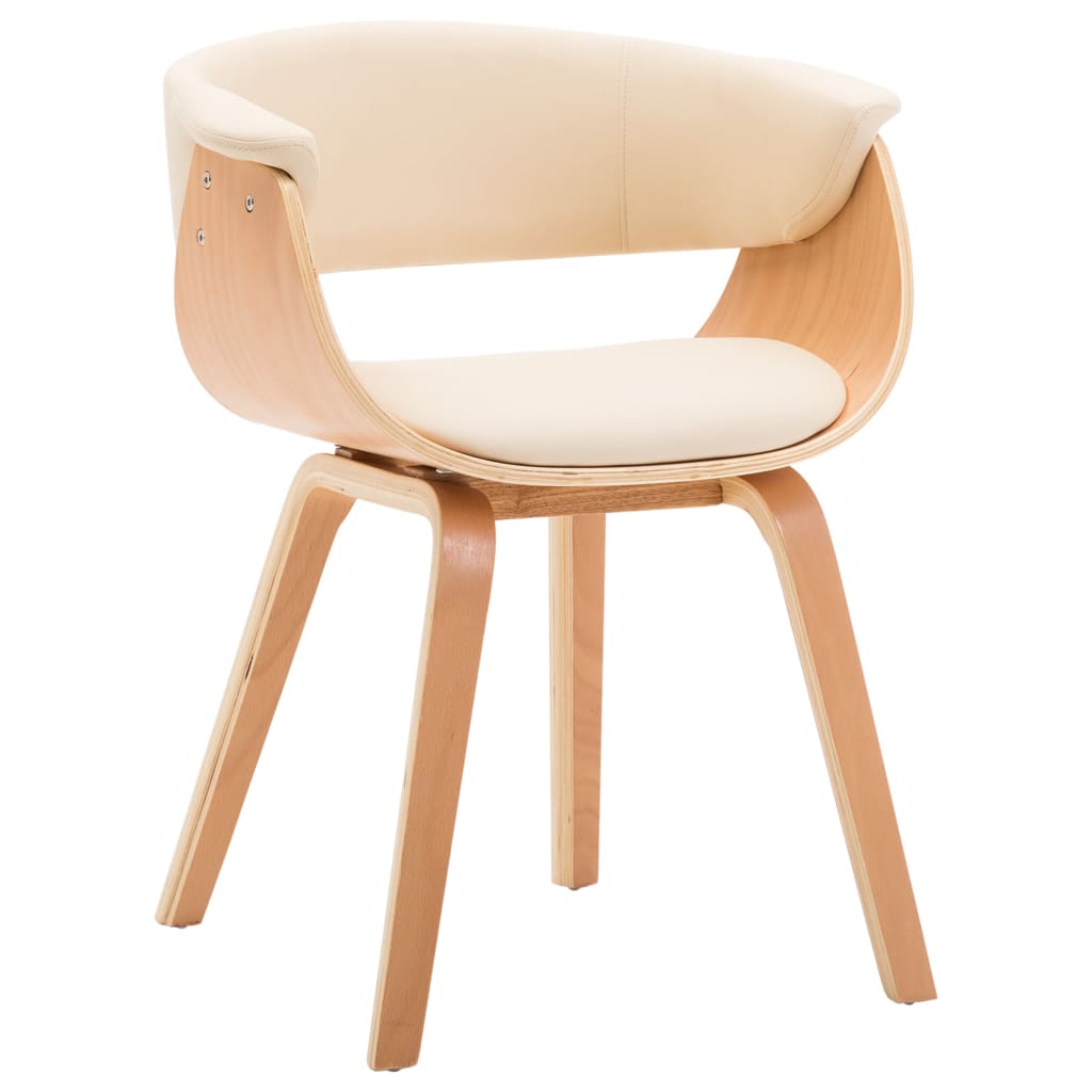 Chaises bois courbé et simili cuir