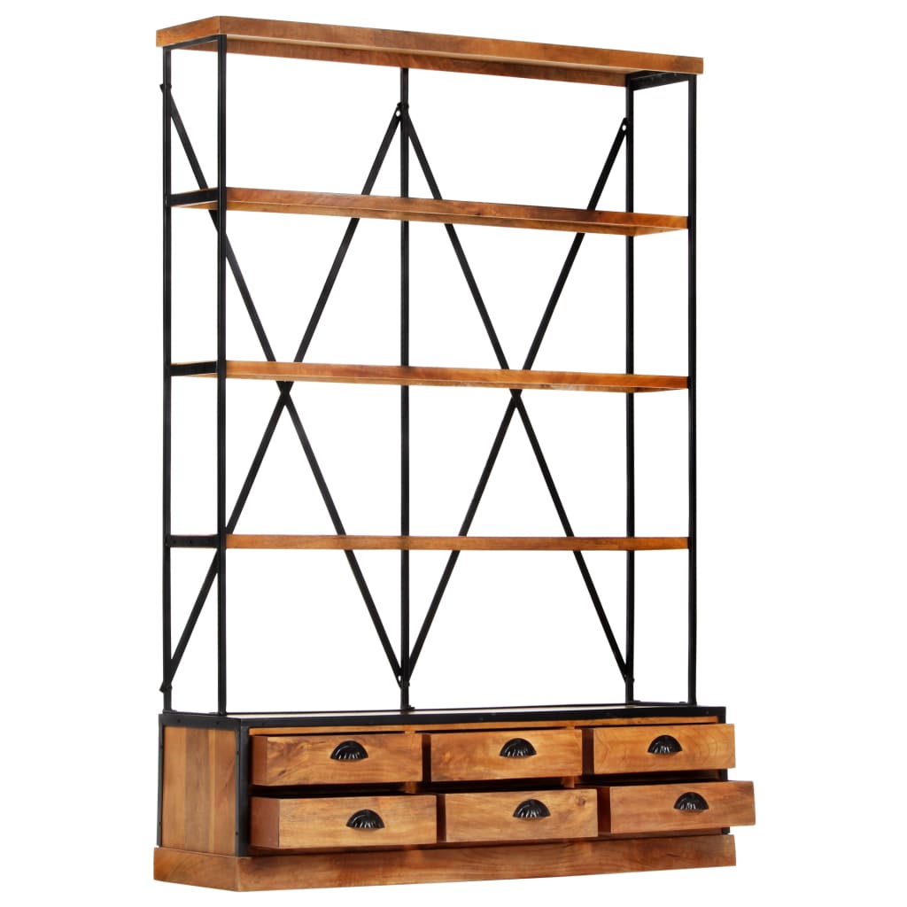 Bibliothèque en bois de manguier