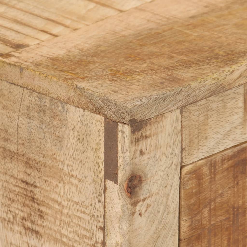Table de chevet en bois de manguier massif
