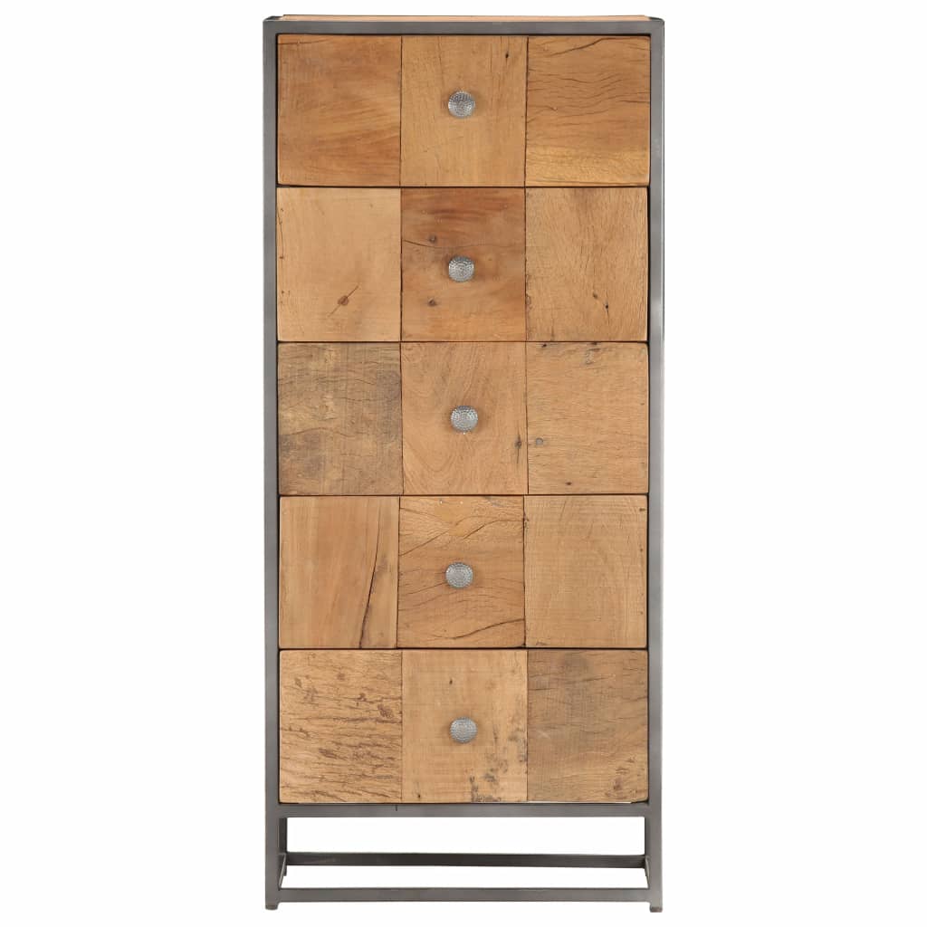 Commode en bois de récupération massif