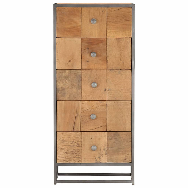Commode en bois de récupération massif