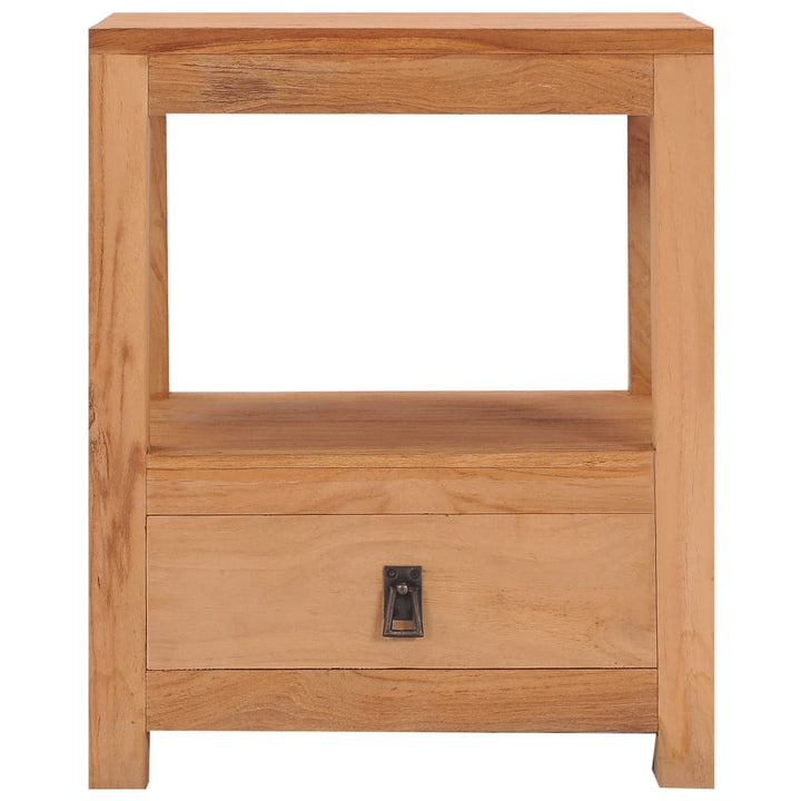 Table de chevet en bois de teck solide