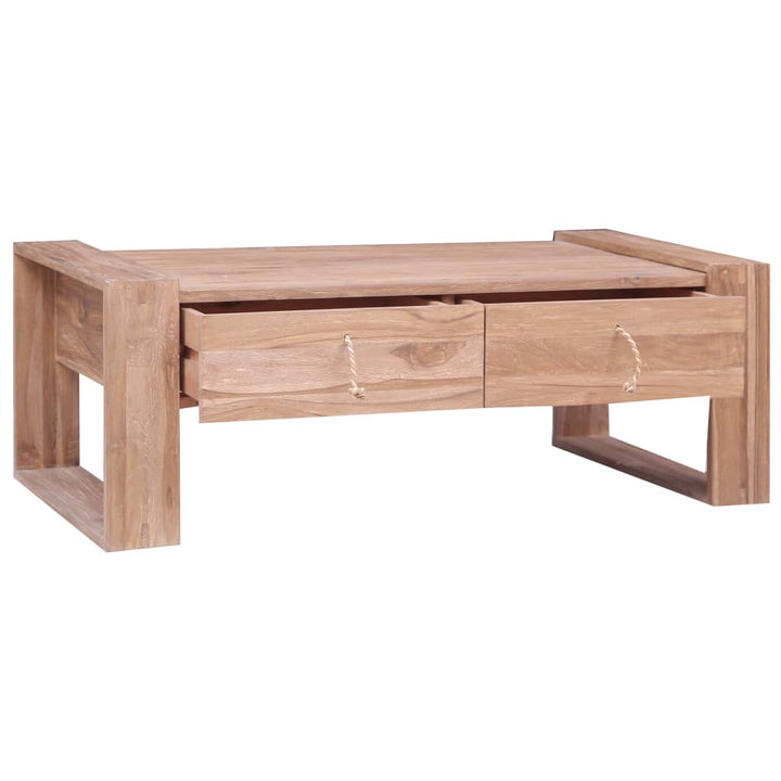 Table basse bois de teck massif