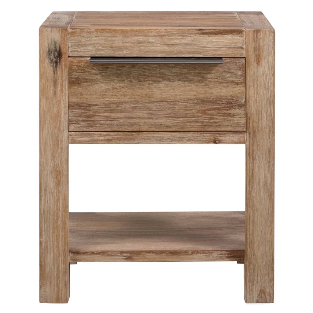 Tables de chevet 2 pcs en bois d&