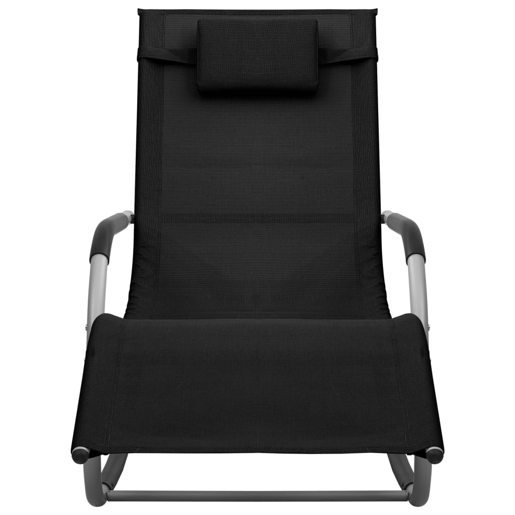 Chaises longues 2 pcs en textilène