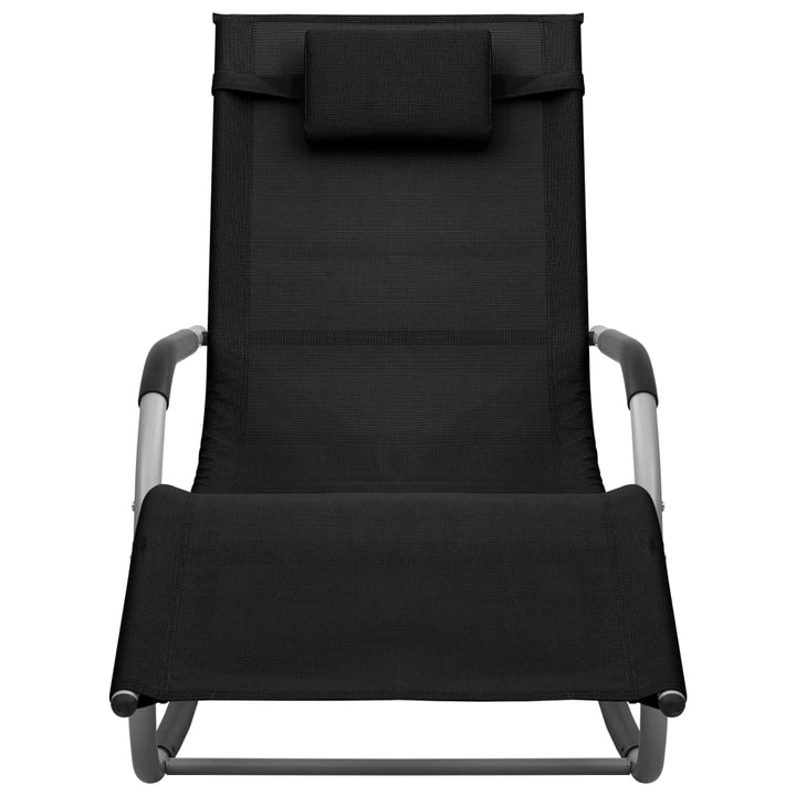 Chaises longues 2 pcs en textilène