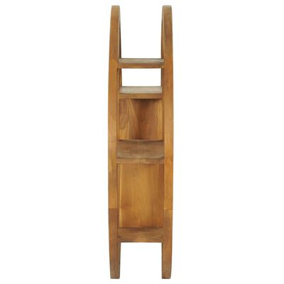 Étagère murale Yin Yang en bois de teck massif