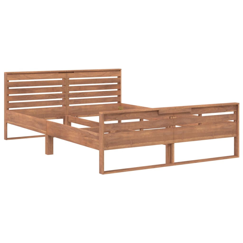 Lit en bois de teck massif