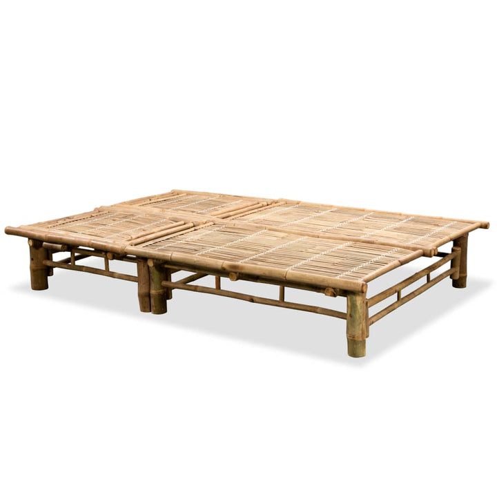 Chaise longue pour 2 personnes en bambou