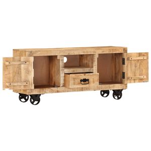 Meuble TV en bois de manguier brut