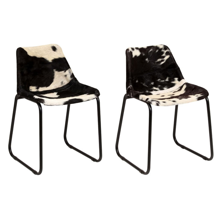 Chaises en cuir de chèvre (2 pcs)