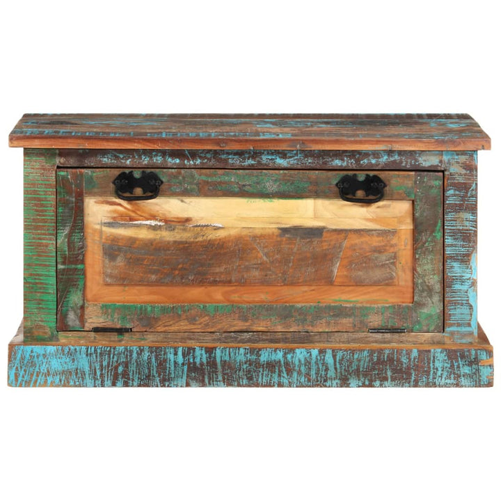 Banc de rangement à chaussures en bois de récupération